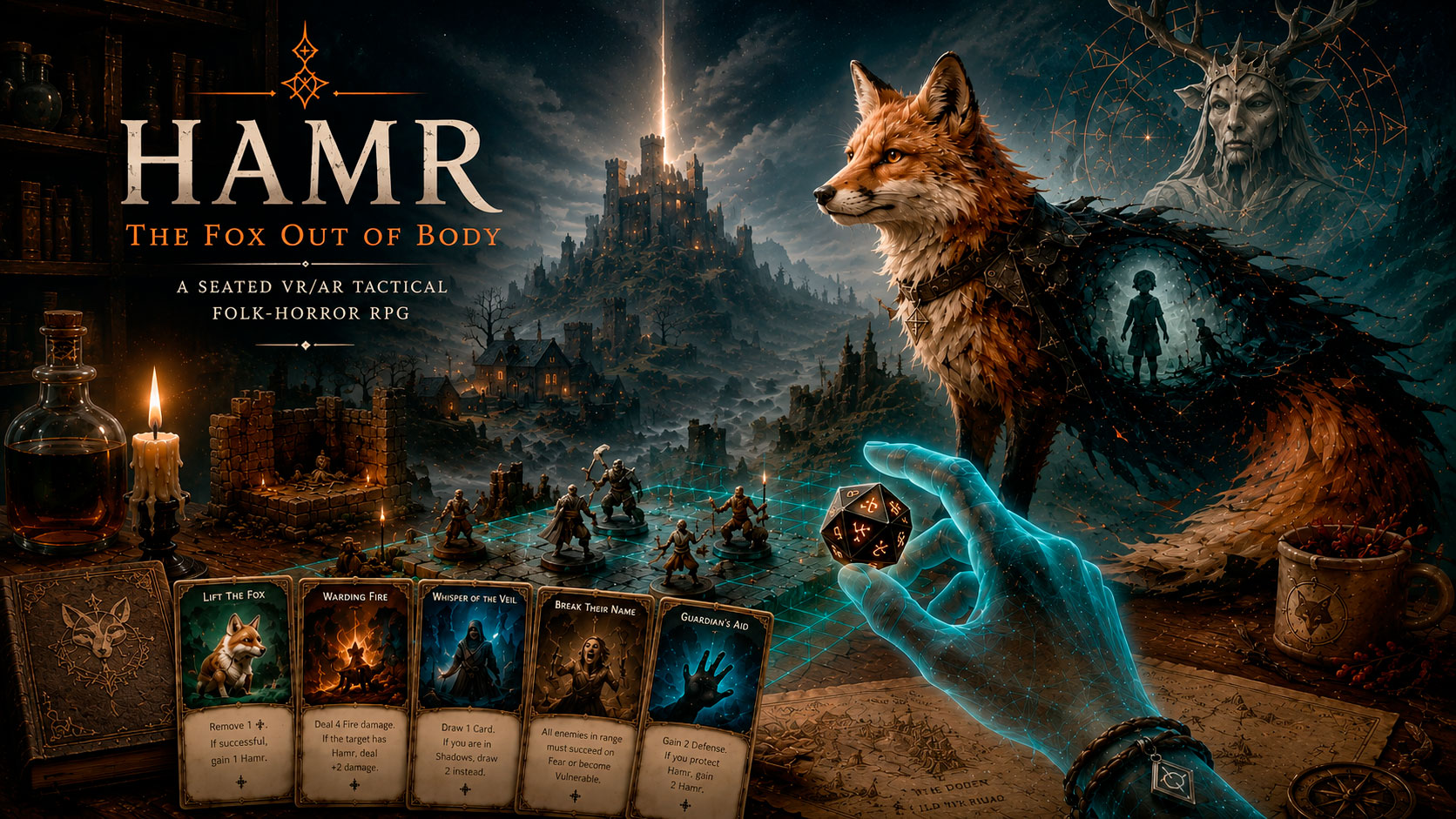 HAMR — The Fox Out of Body, VR folk-horror key art